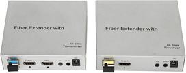 TV imtuvas Hdmi per šviesolaidinį ilgintuvą, profesionalus optinis 20 km 4k 60 hz kvm siųstuvas-imtuvas žaidimų konsolėms, kompiuteriams, monitoriams ir televizoriams (eu kištukas)