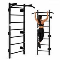 Gimnastikos sienelė su prisitraukimų skersiniu MOVEPRO 228 cm, juoda