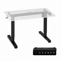 Elektrinis reguliuojamo aukščio stalo rėmas ModernHome, 72–118 cm, juodas