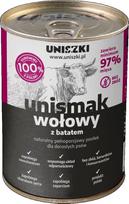 Uniszki UNIsmak šlapias šunų maistas su jautiena, paukštiena ir batatais, 400g