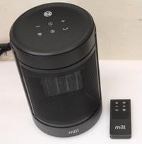 SALE OUT. Mill Ceramic Fan Heater 1500 W, 2 heat settings, 4 modes, LED display, Timer, Remote control, Black | Mill FH1500BLACK