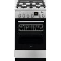 AEG CKB56490AM dujinė viryklė su elektrine orkaite, 50cm, 58l, SteamBake, nerūdijančiojo plieno spalvos