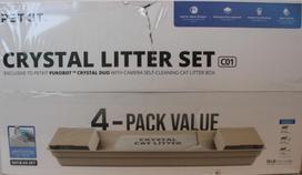 SALE OUT. | PETKIT Crystal Litter for Purobot Crystal Duo, 4 bags | DAMAGED PACKAGING