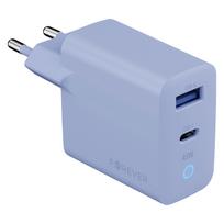 Forever Vibe-TC45AC GaN PD QC įkroviklis 1x USB-C 1x USB 45W žydras