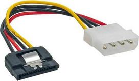 InLine Molex - SATA, 0.3m, Multicolor (29670D)