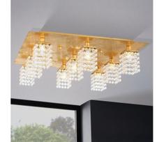 Eglo 97722 - LED krištolinis tvirtinamas sietynas PYTON GOLD 9xG9/3W/230V