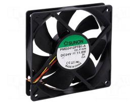 Fan: DC | axial | 24VDC | 120x120x25mm | 254.84m3/h | 54dBA | Out: F type