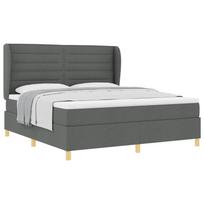 vidaXL Kiemas lova su čiužiniu Tamsiai pilka 200 x 180 cm audinys
