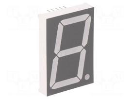 Display: LED | 7-segment | 38.1mm | 1.5" | No.char: 1 | red | 30÷60mcd