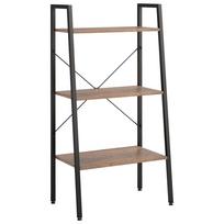 vidaXL Pastatoma lentyna, 3 aukštų, tamsiai ruda/juoda, 56x35x108cm