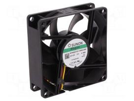 Fan: DC | 80x80x25mm | axial | 12VDC | 55.77m3/h | 28dBA | Vapo | 2600rpm