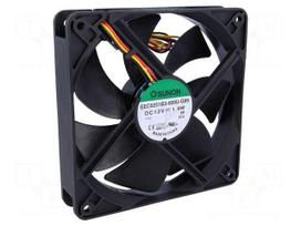 Fan: DC | 120x120x25mm | axial | 12VDC | 127.5m3/h | 34dBA | ball | 24AWG