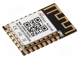 Module: WiFi | UART | SMD,THT | 24x16x3mm | 2Mbps