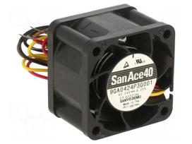 Fan: DC | 40x40x28mm | axial | 24VDC | 36.6m3/h | 53dBA | ball | 16500rpm