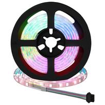 vidaXL LED juosta 12 vnt. Juoda ir permatoma Varis ir plastikas