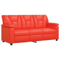 vidaXL Sofa Raudona 191 x 85 x 93 cm Dirbtinė oda