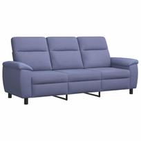 vidaXL Sofa Džinsinės mėlynos 214 x 90 x 95 cm Audinys