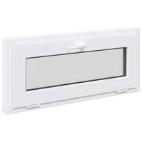 vidaXL Bendras lango vidinis atspalvis baltas RISOR 95 x 40 cm
