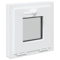 vidaXL Bendras lango vidinis atspalvis baltas RISOR 40 x 40 cm