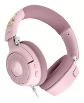 Razer Kraken V4 X – Pikachu & Eevee Edition Laisvų rankų įranga Vielinis Su lankeliu Žaidimams USB Type-C / USB Type-A Rožinė