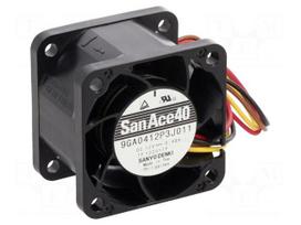 Fan: DC | 40x40x28mm | axial | 12VDC | 40.2m3/h | 54dBA | ball | 18000rpm