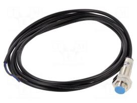 Sensor: inductive | OUT: NPN / NO | 0÷4mm | 10÷30VDC | M12 | 2m | IP67