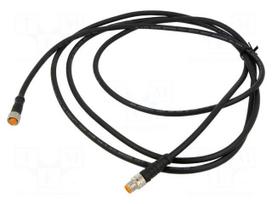 Cable: for sensors/automation | M8 | PIN: 3 | 2m | plug | 60VDC | 50VAC | 4A