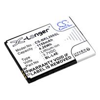1150mAh Replacement Battery for Nokia 2660 Flip 4G, 8210 4G, BL-L4E