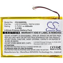 650 mAh for Sony 7607A12353,LIS1374HNPA,1-756-702-11