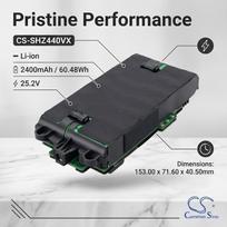 2400mAh Replacement Battery for Shark XFBT750, Z441BRN, IZ440H, IZ441HBRN, IZ462H, IZ482H, IZ483H, IZ640H