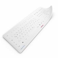 Klaviatūra Cherry CHERRY Slipcover STREAM PROTECT MEMBRANE white 105 klavišų