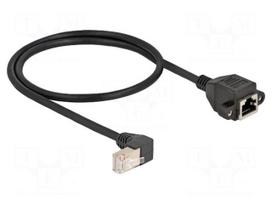Extender Ethernet | S/FTP | Cat 6a | 0.5m | LSZH | black | 26AWG | screw