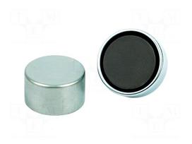 Magnet: permanent | hard ferrite | 4N | Ø: 10mm | H: 4.5mm | steel