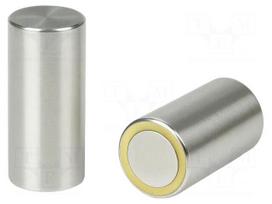 Magnet: permanent | alnico | 2N | Ø: 6mm | H: 10mm | brass,steel | zinc