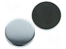 Magnet: permanent | hard ferrite | 343N | Ø: 63mm | H: 14mm | steel
