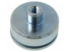 Magnet: permanent | NdFeB | 196N | Ø: 25mm | H: 14mm | zinc plated steel