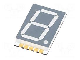 Display: LED | 7-segment | 20.28mm | 0.8" | No.char: 1 | RGB | SMD