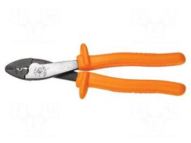 Pliers: insulated | cutting | ACSR wire,PCB | hardened steel | 254mm