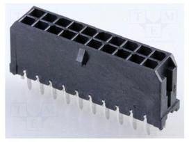 Connector: wire-board | plug | male | data | MICRO | 600V | PIN: 20 | 3mm