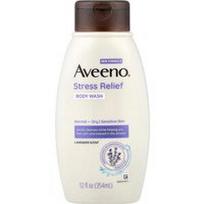Aveeno, Stresą malšinantis kūno prausiklis normaliai ir sausai odai, levandų, 354 ml