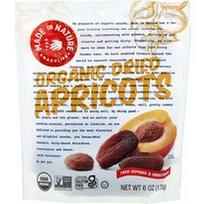Made in Nature, Ekologiški džiovinti abrikosai, sunokę ant medžio ir nesierinti, 170 g