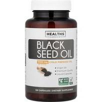 Healths Harmony, Juodųjų kmynų aliejus, 120 kapsulių (500 mg vienoje kapsulėje)