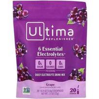 Ultima Replenisher, 6 būtiniausių elektrolitų, kasdienis elektrolitų gėrimo mišinys, vynuogių skonio, 20 pakelių po 0,13 uncijos (3,6 g)