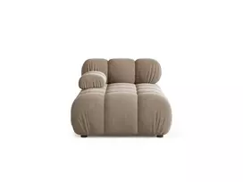 Velvet Chaise Longue Left, "Bellis", 1 Seat, 94x155x70 Made in Europe