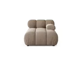 Velvet Chaise Longue Right, "Bellis", 1 Seat, 94x155x70 Made in Europe