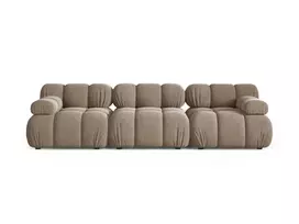 Velvet Modular Sofa, "Bellis", 3 Seats, 282x94x70 Made in Europe
