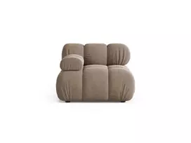 Velvet Modul Left, "Bellis", 1 Seat, 94x94x70 Made in Europe