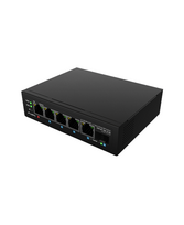 Lanberg | Switch PoE 1xBT 3xAT SFP/ETH Din Unmanagment Fast Ethernet | ILFE-4P-1GE-1S-90