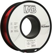3D Plastikas – Filamentas PETG transparent red | 1.75 mm, 1kg | Professional LAB