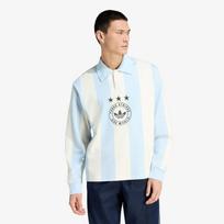 adidas Graphic Long Sleeve Polo Shirt Ice Blue - Dydis M (KU9190 Marškinėliai)
